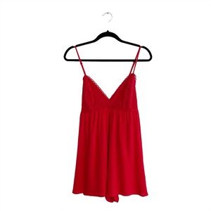 NWT C+J Collection V Neck Spaghetti Straps Romper